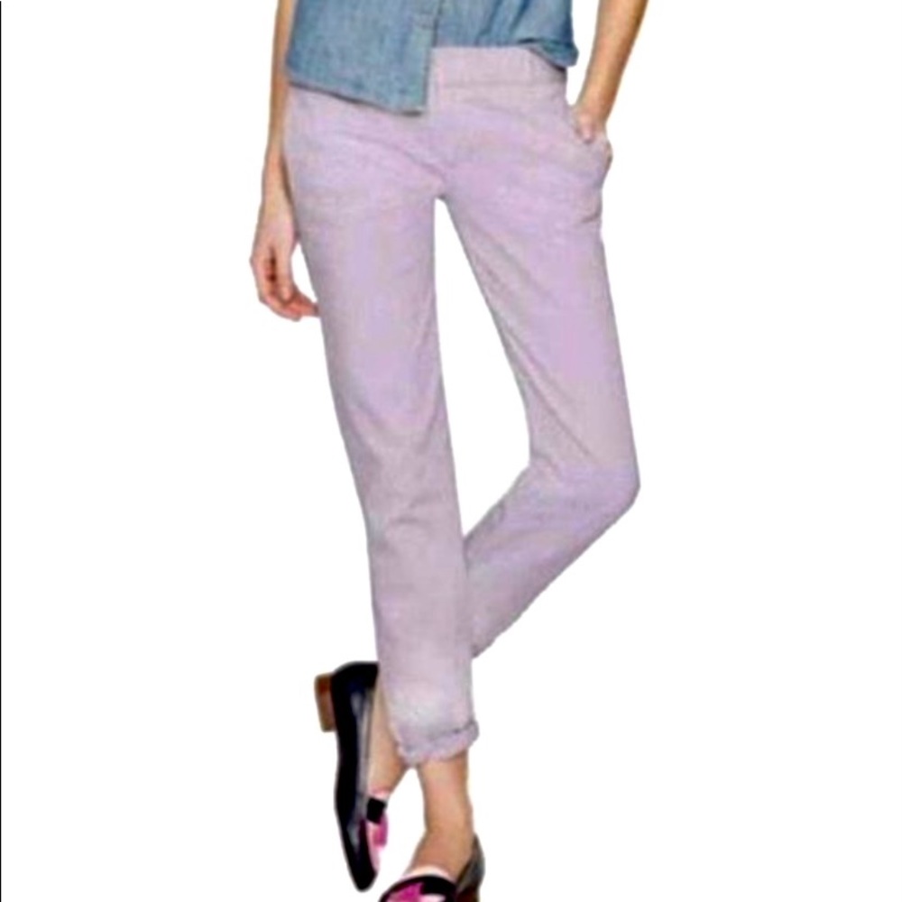 J. Crew Straight Leg Pants in Light Lavender